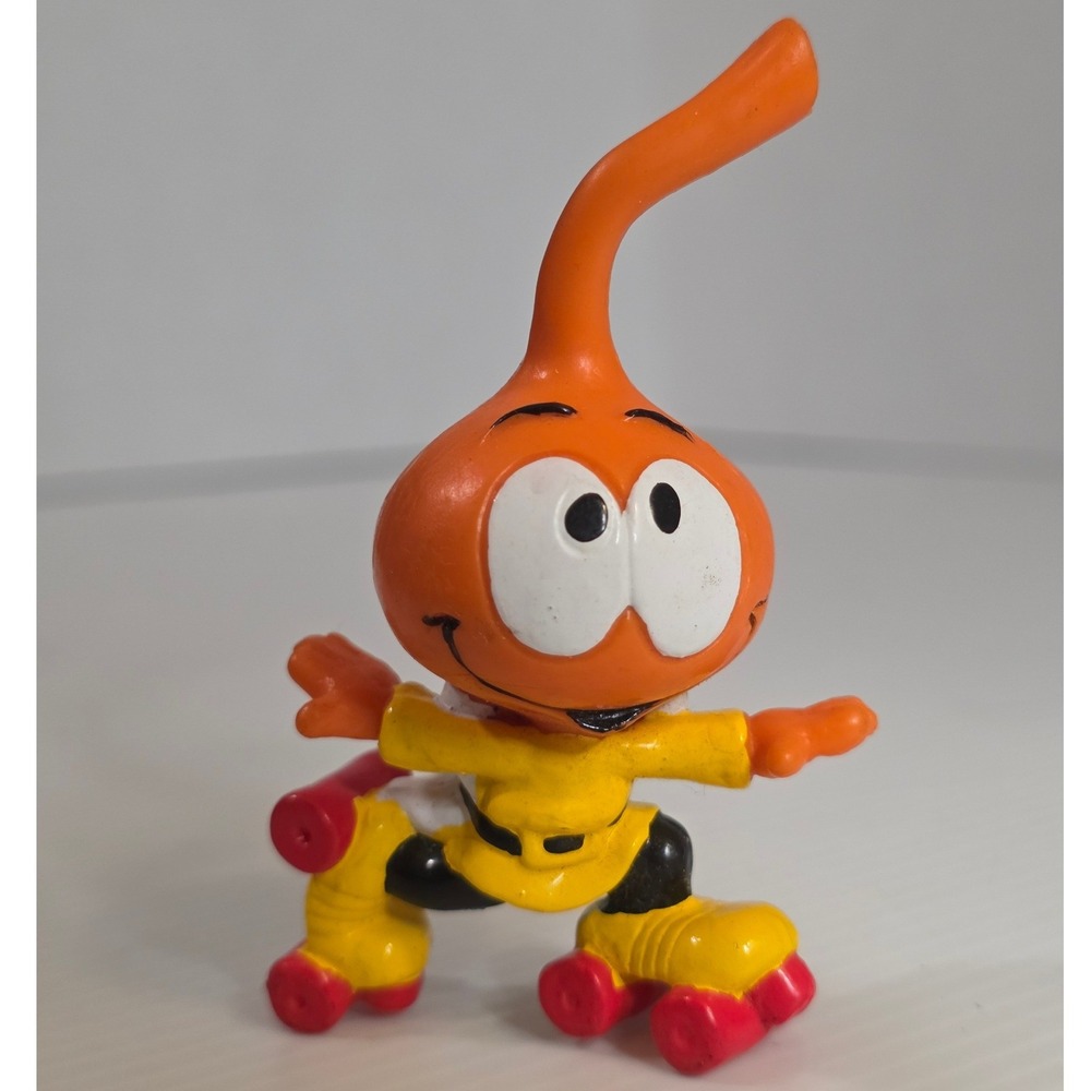 Schleich Snorks Allstar Figure 2" Orange Fair 1983 Wallace Berrie